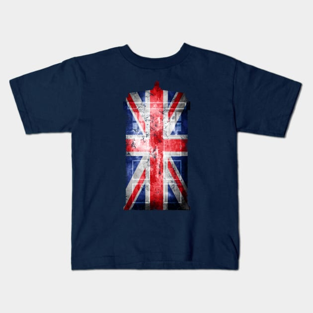 Tardis Union Jack Kids T-Shirt by redbaron_ict